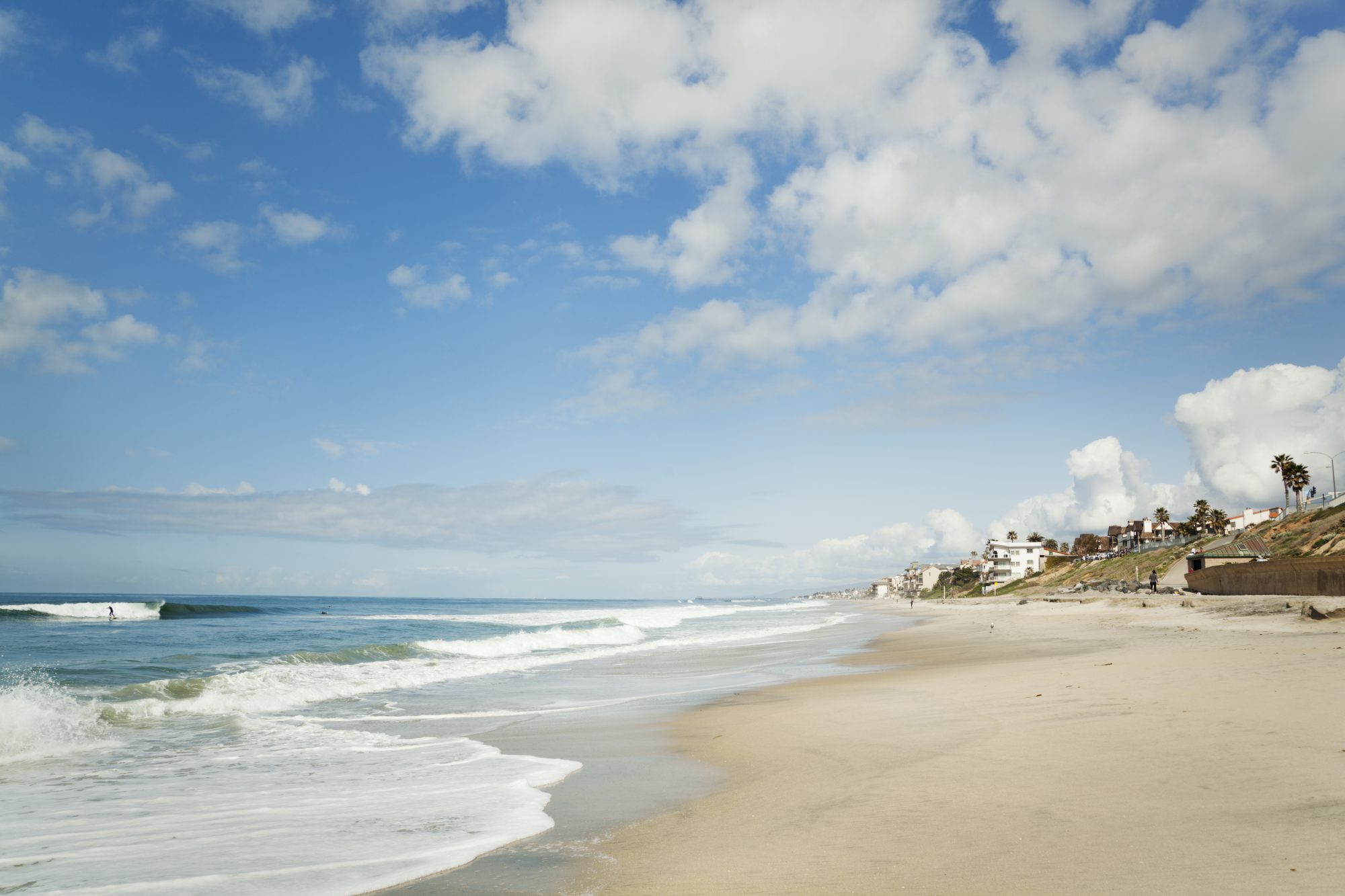 Beach At Carlsbad, San Diego, California—coastline For Tourist Vacations