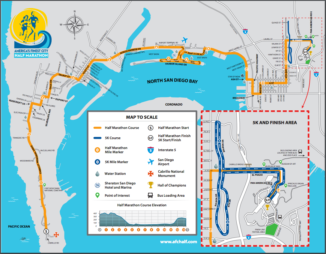 Surf City Marathon Course Map
